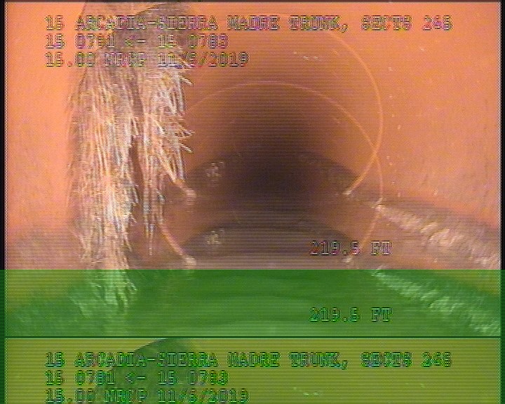 Roots Medium Connection, from 07 to 11 o'clock, 15 %, within 8 inches of joint: YES