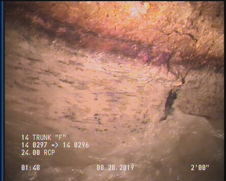 Deposits Attached Grease, 5 %of cross sectional area, from 03 to 09 o'clock, , within 8 inches of joint: YES, Start