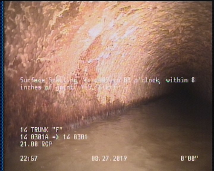 Surface Spalling, from 09 to 03 o'clock, within 8 inches of joint: YES, Start