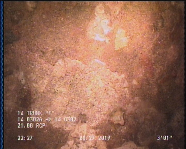 Surface Spalling, from 08 to 04 o'clock, within 8 inches of joint: YES, Start