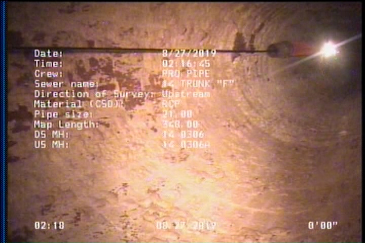 Downstream Manhole, Survey Begins - 14 0306