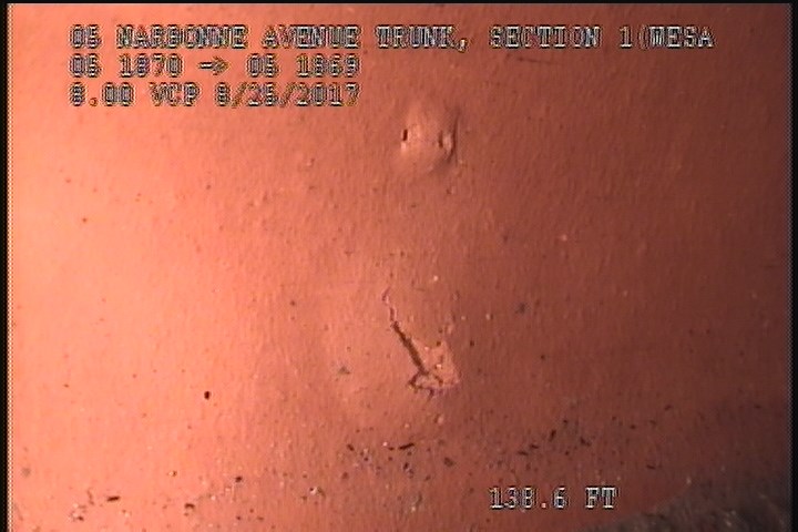 Surface Spalling, from 08 to 09 o'clock, within 8 inches of joint: NO - BLISTERING SURFACE