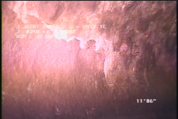 Surface Spalling, from 08 to 04 o'clock, within 8 inches of joint: YES - PEELING CONCRETE