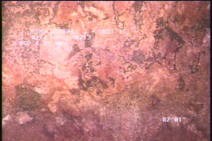 Surface Spalling, from 08 to 04 o'clock, within 8 inches of joint: NO - PEELING CONCRETE