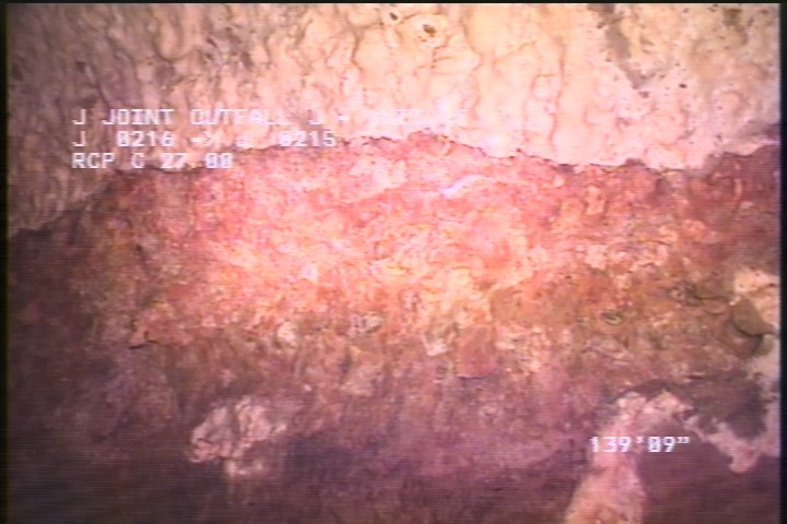 Surface Spalling, from 08 to 04 o'clock, within 8 inches of joint: NO - BLISTERING CONCRETE