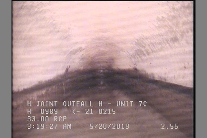 Deposits Attached Grease, 5 %of cross sectional area, from 03 to 09 o'clock, , within 8 inches of joint: YES, Start
