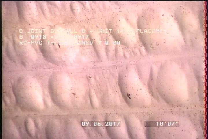 Lining Failure Blistered, from 10 to 02 o'clock, within 8 inches of joint: NO