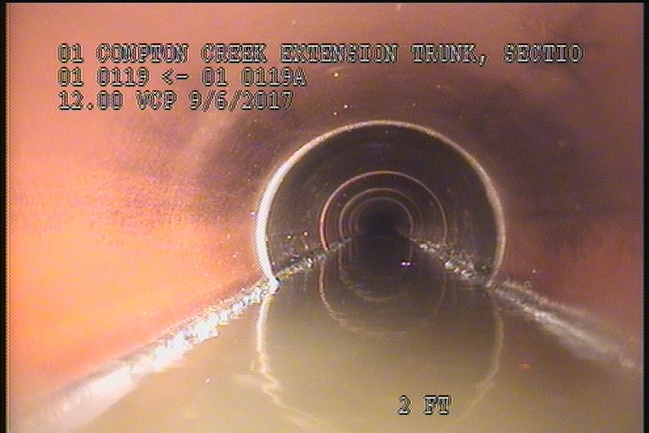 Deposits Attached Grease, 5 %of cross sectional area, from 04 to 08 o'clock, , within 8 inches of joint: YES, Start