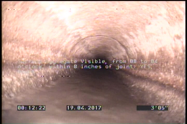Surface Aggregate Visible, from 08 to 04 o'clock, within 8 inches of joint: YES, Start