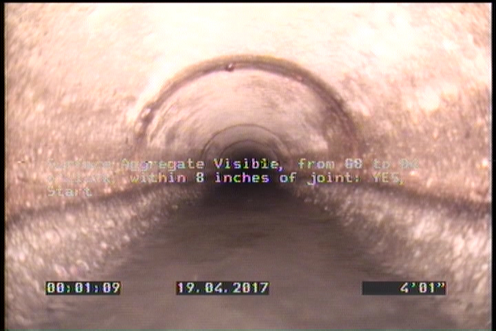 Surface Aggregate Visible, from 08 to 04 o'clock, within 8 inches of joint: YES, Start