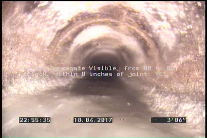 Surface Aggregate Visible, from 08 to 04 o'clock, within 8 inches of joint: YES, Start