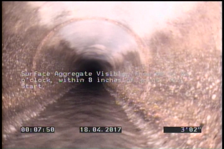 Surface Aggregate Visible, from 08 to 04 o'clock, within 8 inches of joint: YES, Start