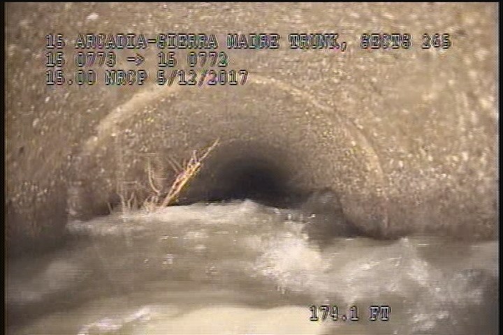 Downstream Manhole, Survey Ends - 10:16 AM