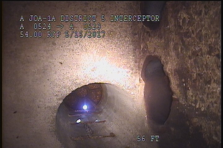 Downstream Manhole, Survey Ends - 12:55 PM