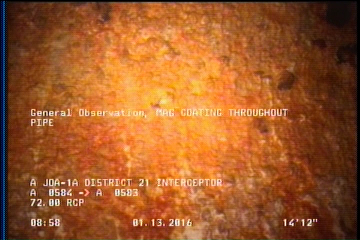 General Observation - MAG COATING THROUGHOUT PIPE