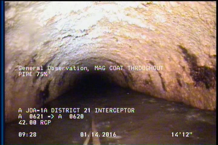 General Observation - MAG COAT THROUGHOUT PIPE 75%