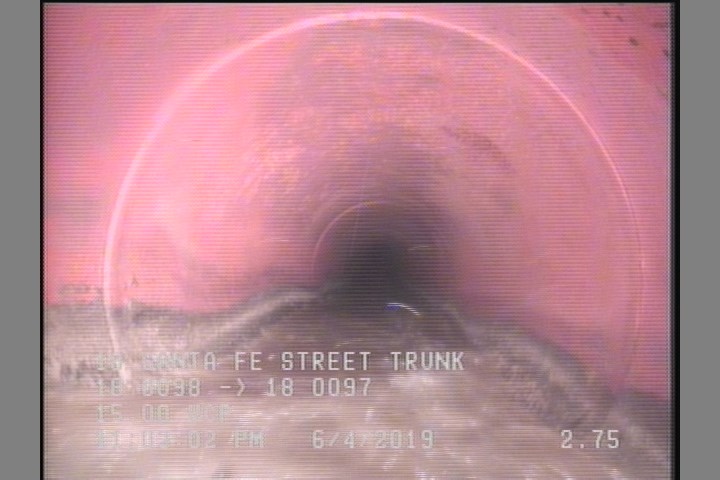 Deposits Attached Grease, 5 %of cross sectional area, from 04 to 08 o'clock, , within 8 inches of joint: YES, Start