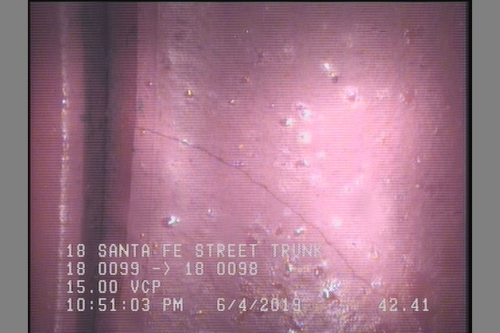 Crack Spiral, from 04 to 10 o'clock, within 8 inches of joint: YES