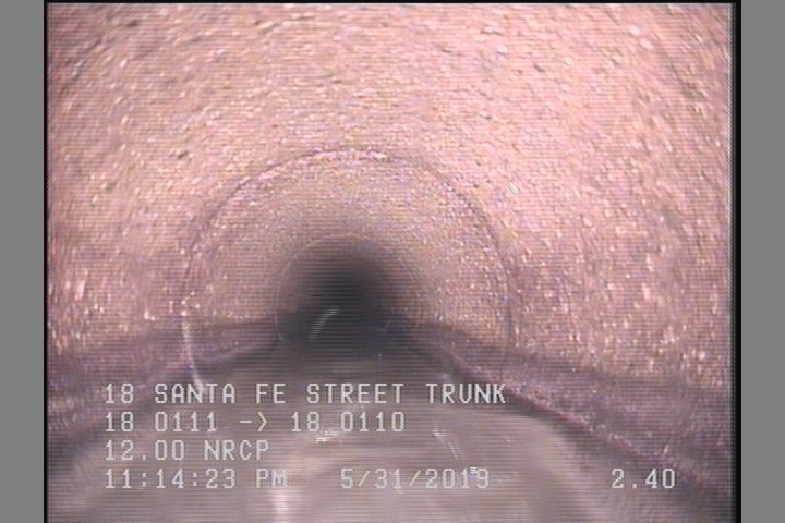 Deposits Attached Grease, 5 %of cross sectional area, from 04 to 08 o'clock, , within 8 inches of joint: YES, Start