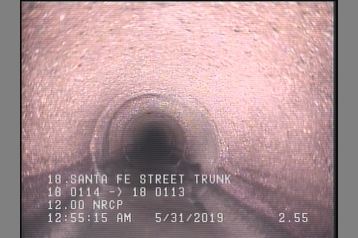 Deposits Attached Grease, 5 %of cross sectional area, from 04 to 08 o'clock, , within 8 inches of joint: YES, Start