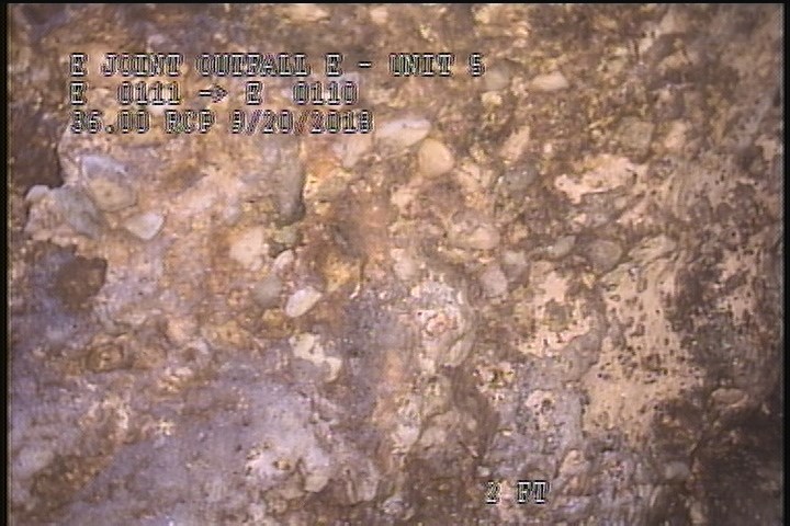 Surface Spalling, from 08 to 04 o'clock, within 8 inches of joint: YES