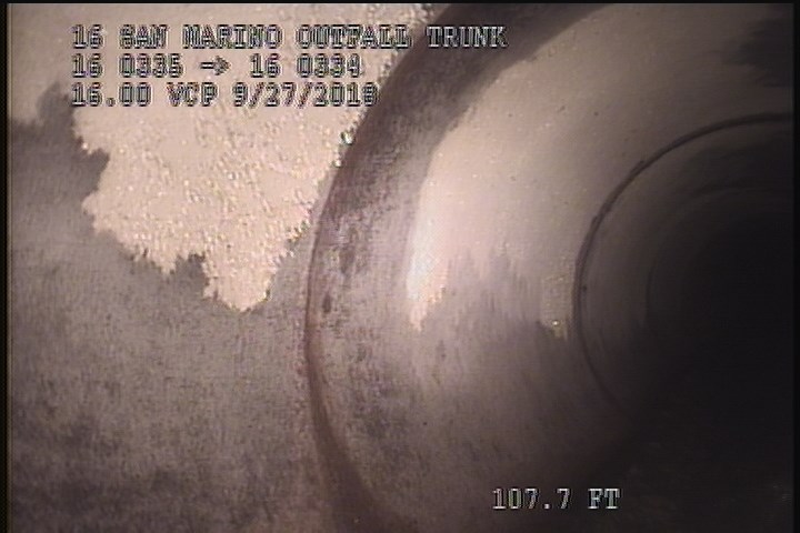 General Observation - WHITE MATERIAL ON PIPE