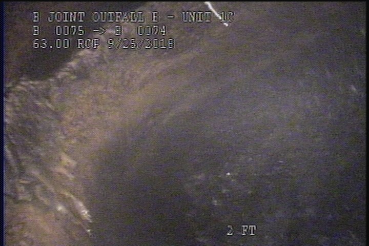 Survey Abandoned - VIEW OF THE DOWNLEG OF THE SIPHON