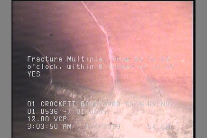 Fracture Multiple, from 08 to 04 o'clock, within 8 inches of joint: YES