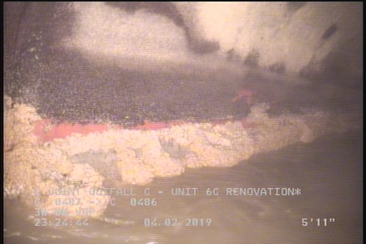 Deposits Attached Grease, 5 %of cross sectional area, from 03 to 09 o'clock, , within 8 inches of joint: YES, Start