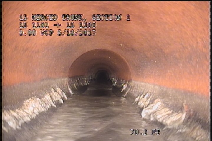 Deposits Attached Grease, 5 %of cross sectional area, from 04 to 08 o'clock, , within 8 inches of joint: YES, Start