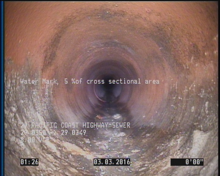 Water Mark, 5 %of cross sectional area