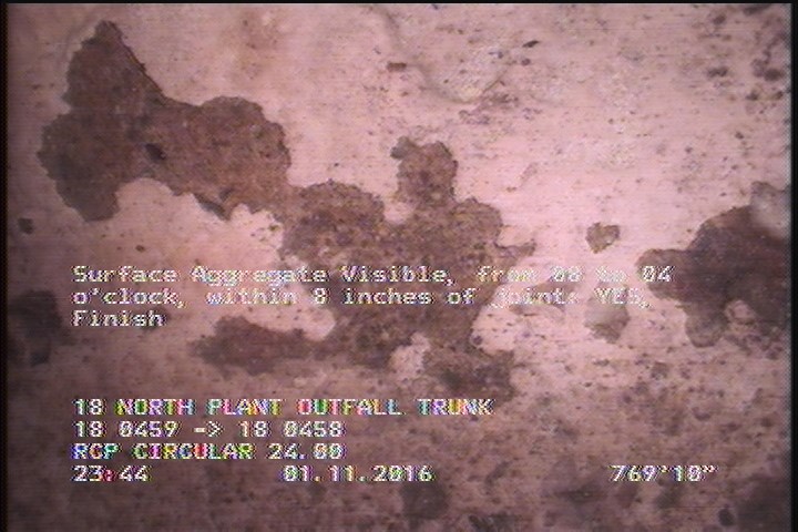 Surface Aggregate Visible, from 08 to 04 o'clock, within 8 inches of joint: YES, Finish