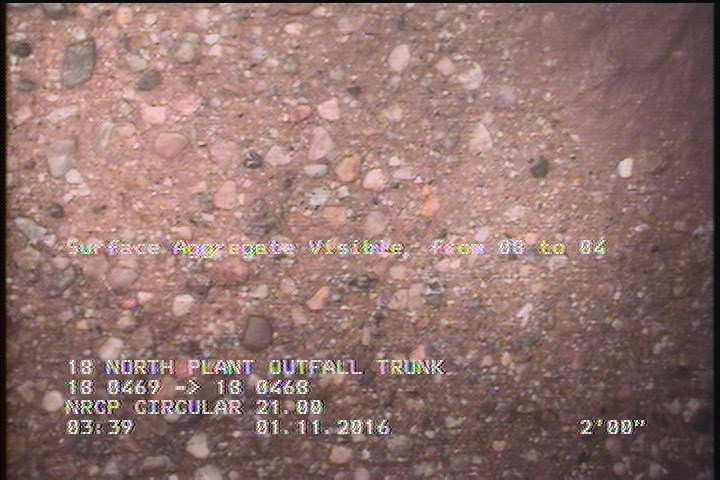 Surface Aggregate Visible, from 08 to 04 o'clock, within 8 inches of joint: YES, Start