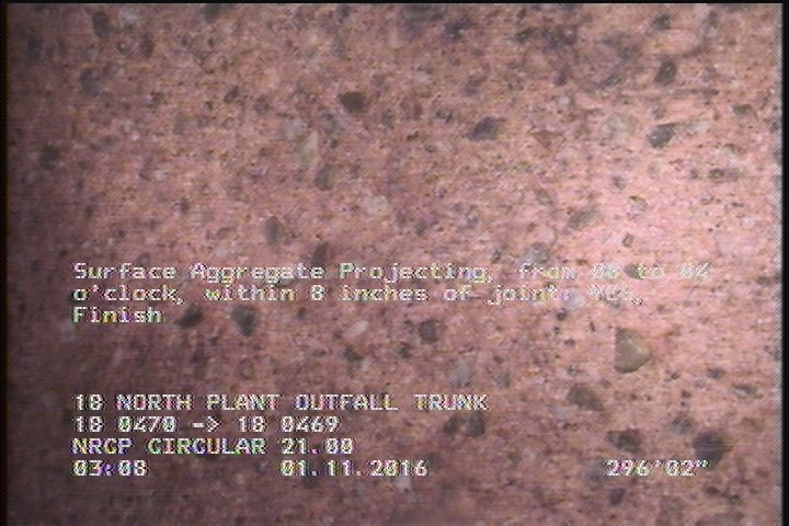 Surface Aggregate Projecting, from 08 to 04 o'clock, within 8 inches of joint: YES, Finish