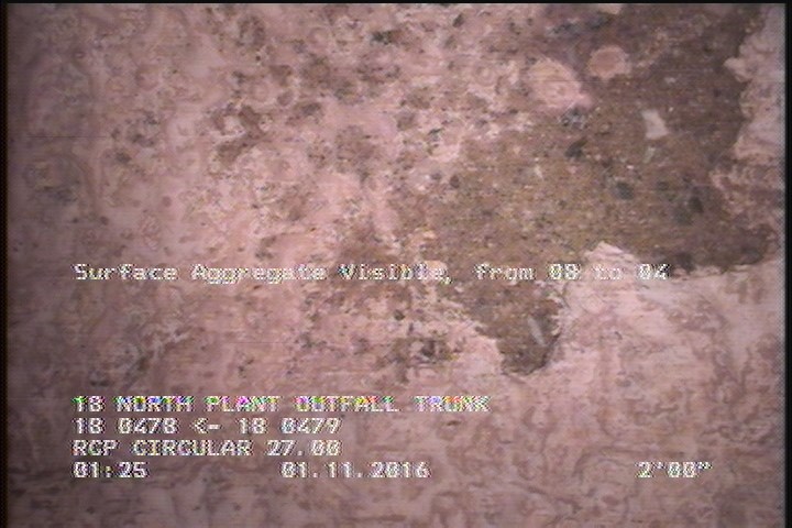 Surface Aggregate Visible, from 08 to 04 o'clock, within 8 inches of joint: YES, Start