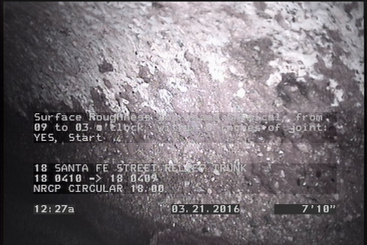 Surface Aggregate Visible, from 09 to 03 o'clock, within 8 inches of joint: YES, Start