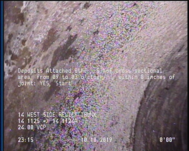 Deposits Attached Other, 5 %of cross sectional area, from 09 to 03 o'clock, , within 8 inches of joint: YES, Start