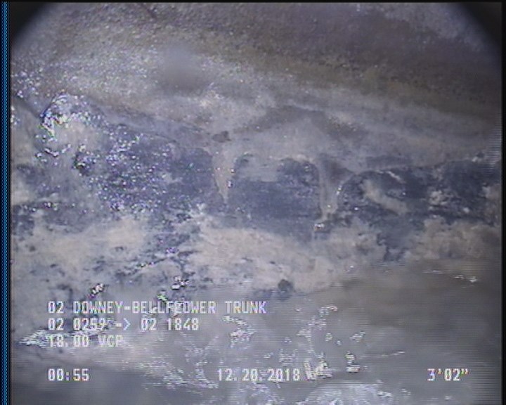 Deposits Attached Grease, 5 %of cross sectional area, from 03 to 09 o'clock, , within 8 inches of joint: YES, Start