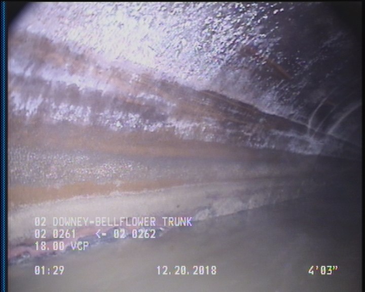 Deposits Attached Grease, 5 %of cross sectional area, from 03 to 09 o'clock, , within 8 inches of joint: YES, Start