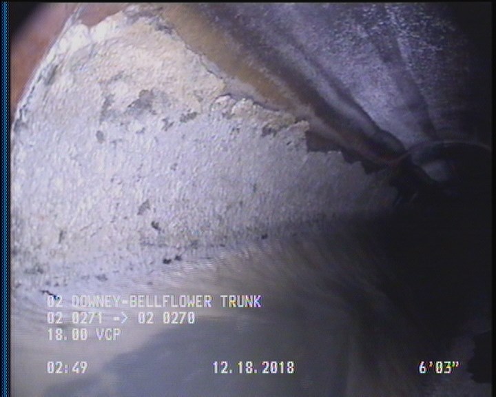 Deposits Attached Grease, 5 %of cross sectional area, from 03 to 09 o'clock, , within 8 inches of joint: YES, Start