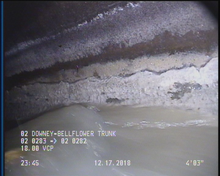 Deposits Attached Grease, 5 %of cross sectional area, from 03 to 09 o'clock, , within 8 inches of joint: YES, Start