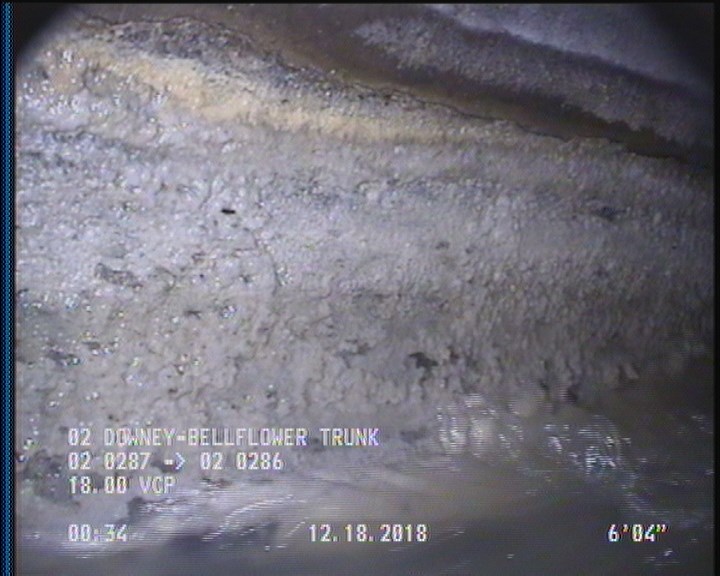 Deposits Attached Grease, 5 %of cross sectional area, from 03 to 09 o'clock, , within 8 inches of joint: YES, Start