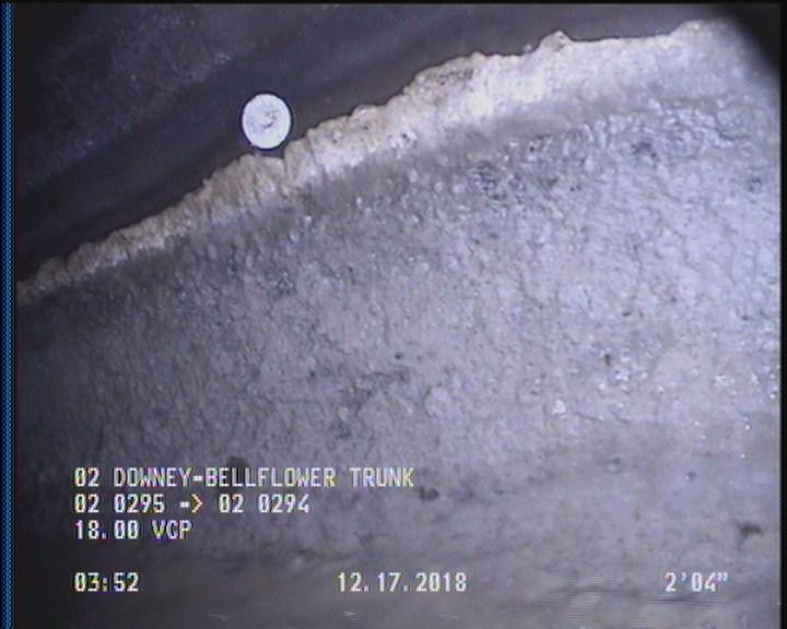 Deposits Attached Grease, 5 %of cross sectional area, from 03 to 09 o'clock, , within 8 inches of joint: YES, Start