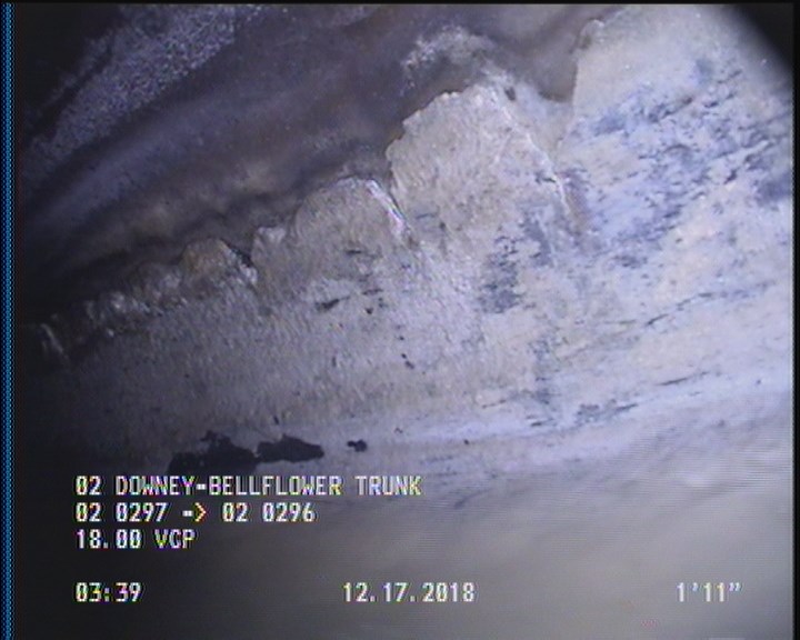 Deposits Attached Grease, 5 %of cross sectional area, from 03 to 09 o'clock, , within 8 inches of joint: YES, Start