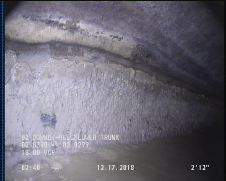 Deposits Attached Grease, 5 %of cross sectional area, from 03 to 09 o'clock, , within 8 inches of joint: YES, Start