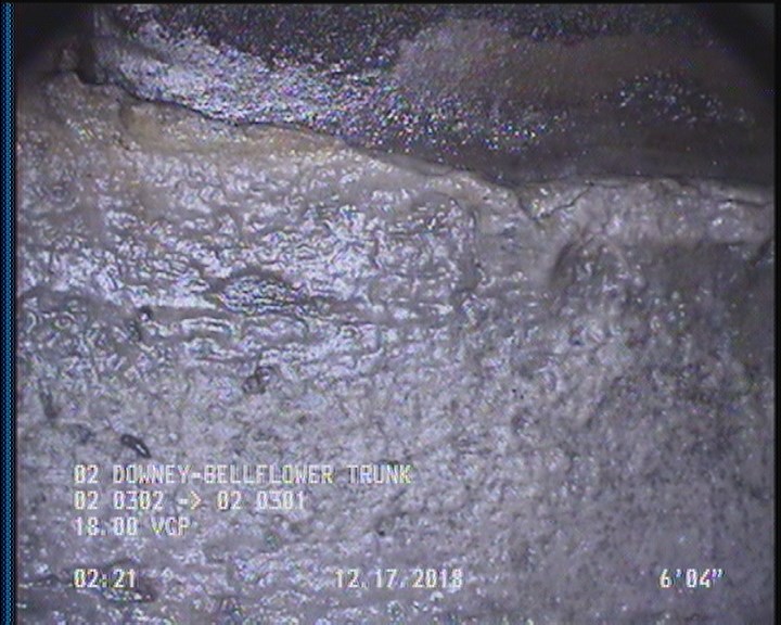 Deposits Attached Grease, 5 %of cross sectional area, from 03 to 09 o'clock, , within 8 inches of joint: YES, Start