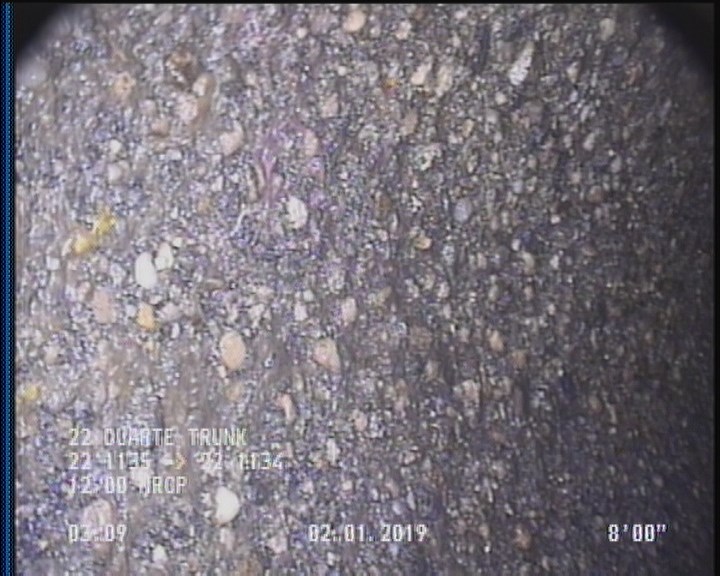 Surface Aggregate Projecting, from 09 to 03 o'clock, within 8 inches of joint: YES, Start