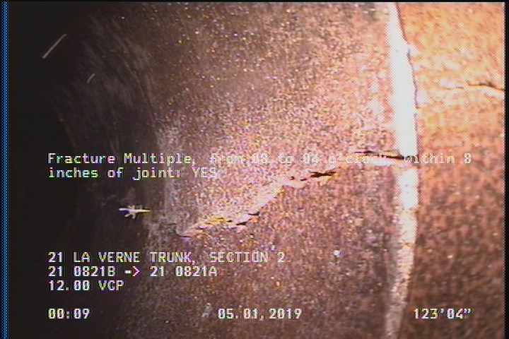Fracture Multiple, from 08 to 04 o'clock, within 8 inches of joint: YES