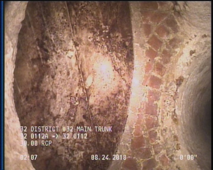 Upstream Manhole, Survey Begins - 32 0112A