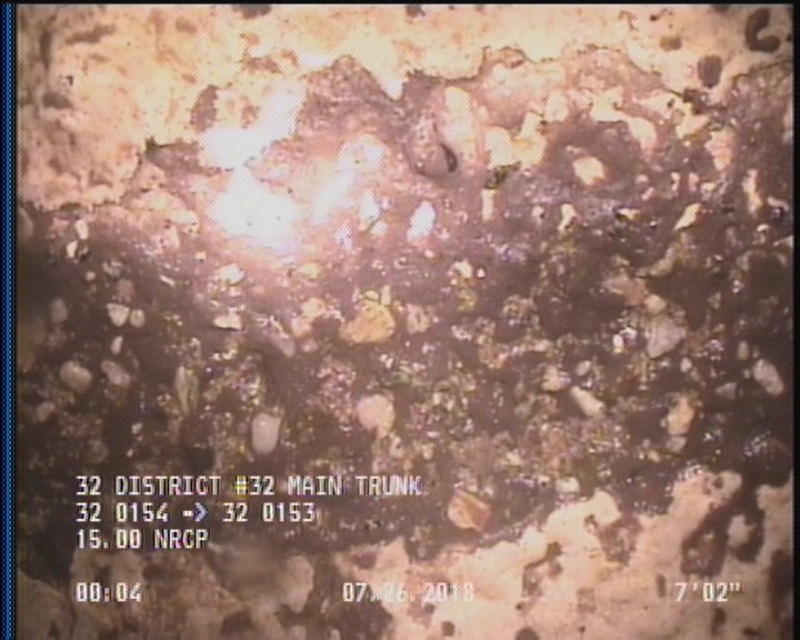 Surface Aggregate Projecting, from 08 to 04 o'clock, within 8 inches of joint: YES, Start